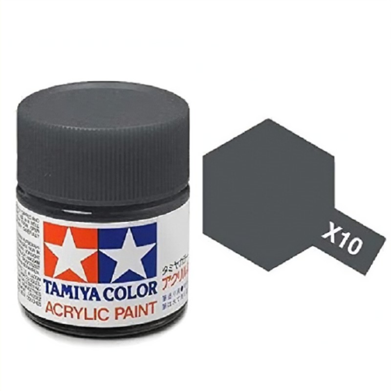 Tamiya Acrylic Paint X-10 Gun Metal