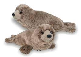 Antics Wildlife Series - Silky Soft Seal 25cm grey