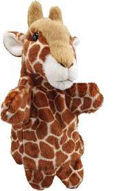 Antic Hand Puppet Giraffe