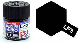 Tamiya Lacquer Paint LP-3 Flat Black