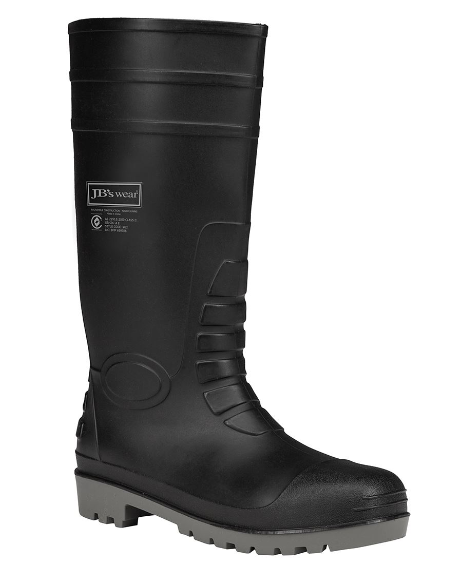 JB Wear Tradie Steel Cap Gumboots - Size 10