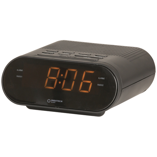 CLOCK LED ALARM RADIO AM/FM 0.9IN 240V