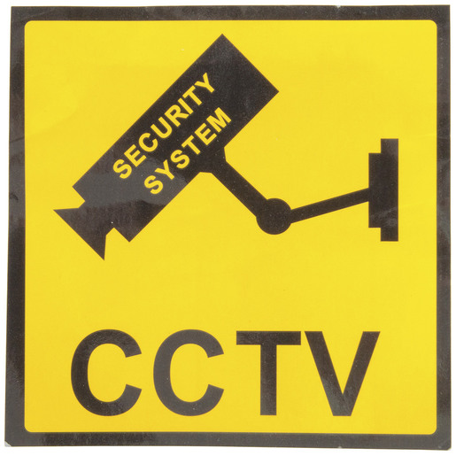 SIGN SURV CCTV ACRYLIC 120X120MM