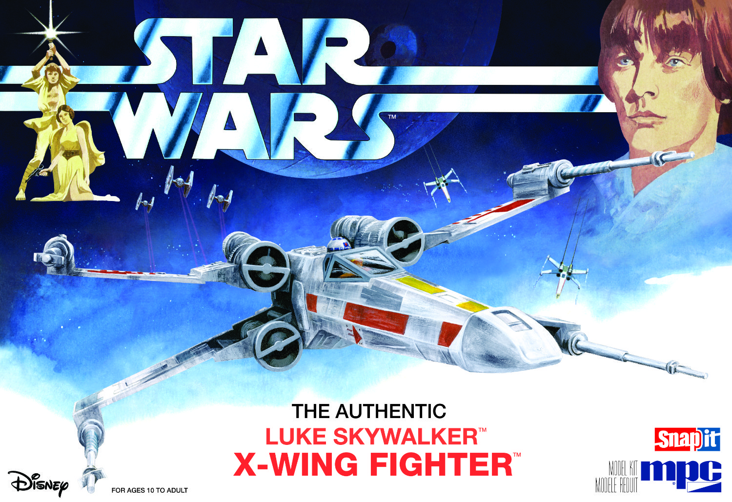 MPC 1:63 Luke Skywalker X-Wing Fighter