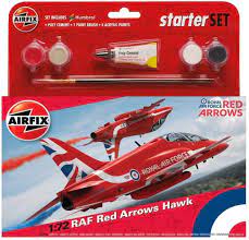 Airfix 1:72 RAF Red Arrows Hawk Starter Kit