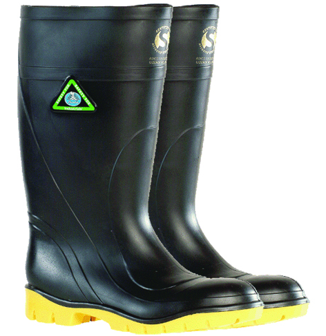 Bata Safemate Steel Toe Gumboot - Black Size 8