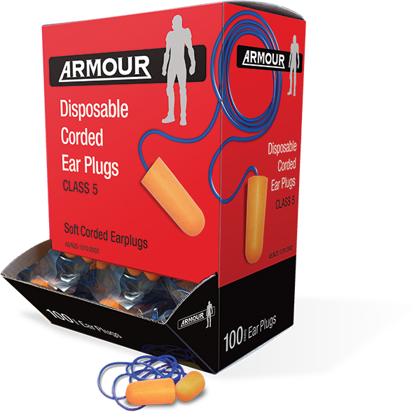 Armour Disposable Ear Plug Corded – Class 5