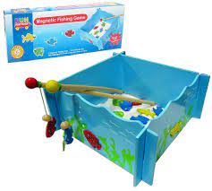 Magnetic Fishing Game with 4 Rods