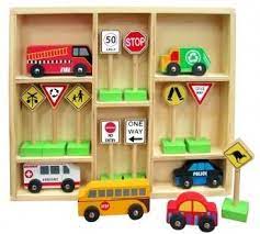 Wooden Cars and Traffic Signs by Fun Factory