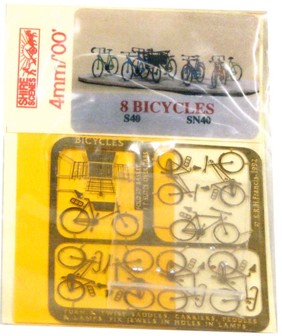 Shire Scenes 00 Scale 4mm Bicycles (Pack of 8) S40