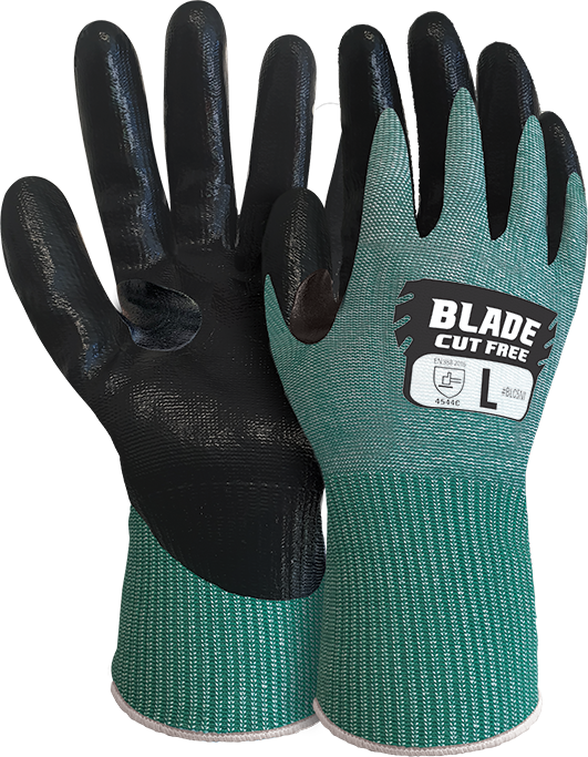 Blade Cut 5 Flat Nitrile Glove