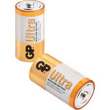 GP Ultra Alkaline Battery Size C, 2 Pack