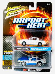 Johnny Lightning Import Heat - 1982 Mazda RX-7 AND 1981 Datsun 280ZX