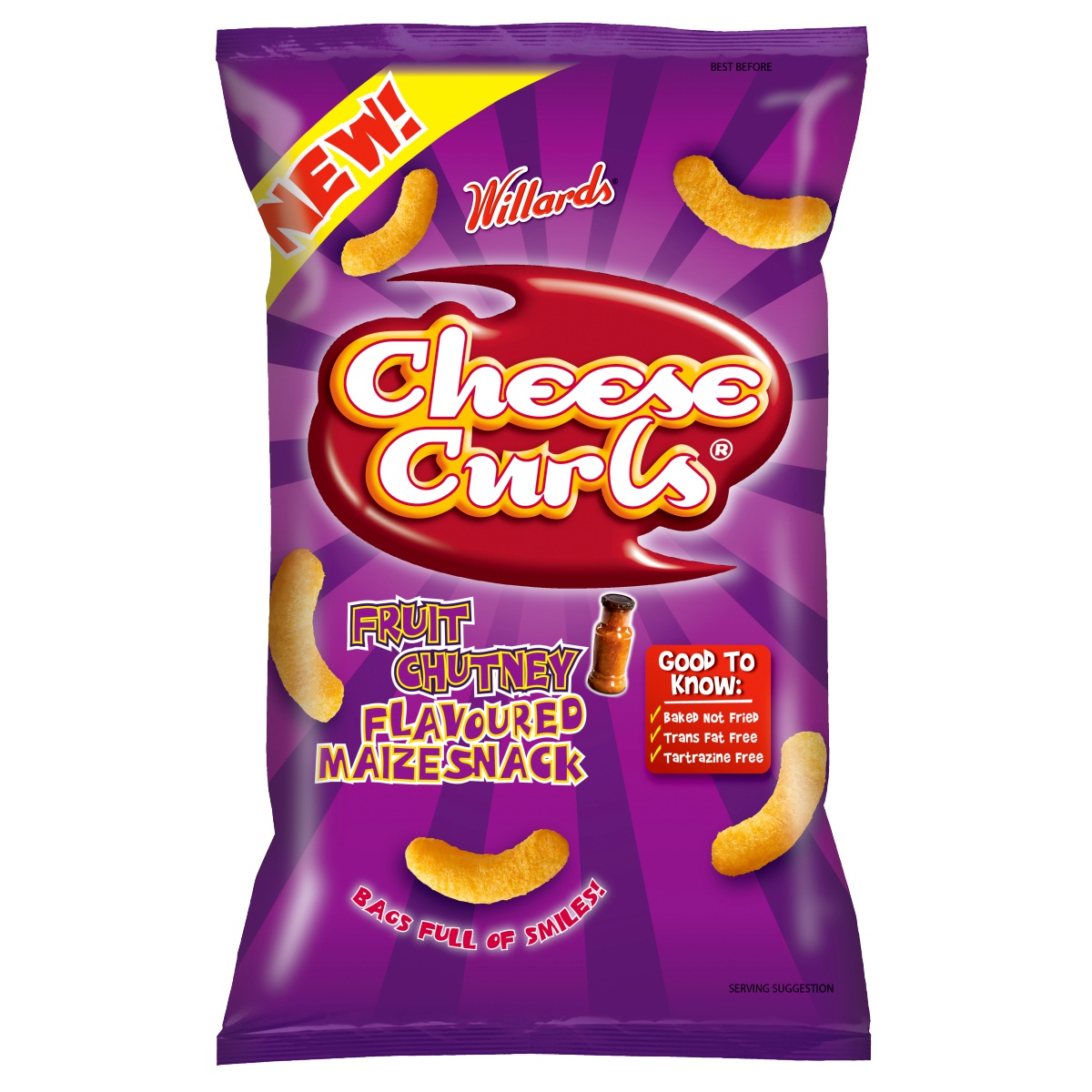 Cheese Curls Fruit Chutney - Discount Dated Stock