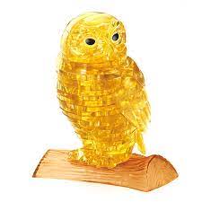 Crystal Puzzle Golden Owl