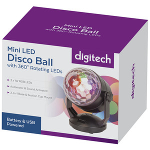 LIGHT LED ROTATE MINI BALL RGB USB/BATT