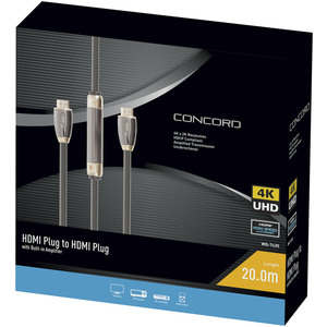 LEAD HDMI PLG-PLG 20M W/AMP 4K60HZ CNCRD