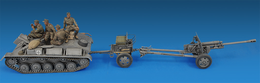 MiniArt 1:35 German Artillery Tractor T-70(r) & 7.62cm Gun KK288(r)
