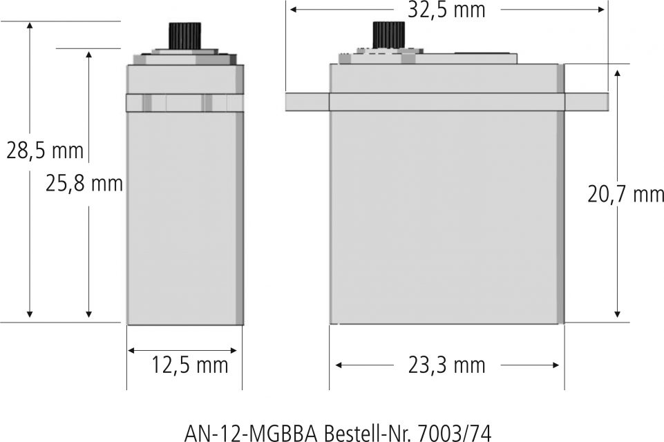 Aero-Naut Servo AN-12-MGBBA 700374