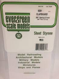 Evergreen Scale Models Clapboard #4081
