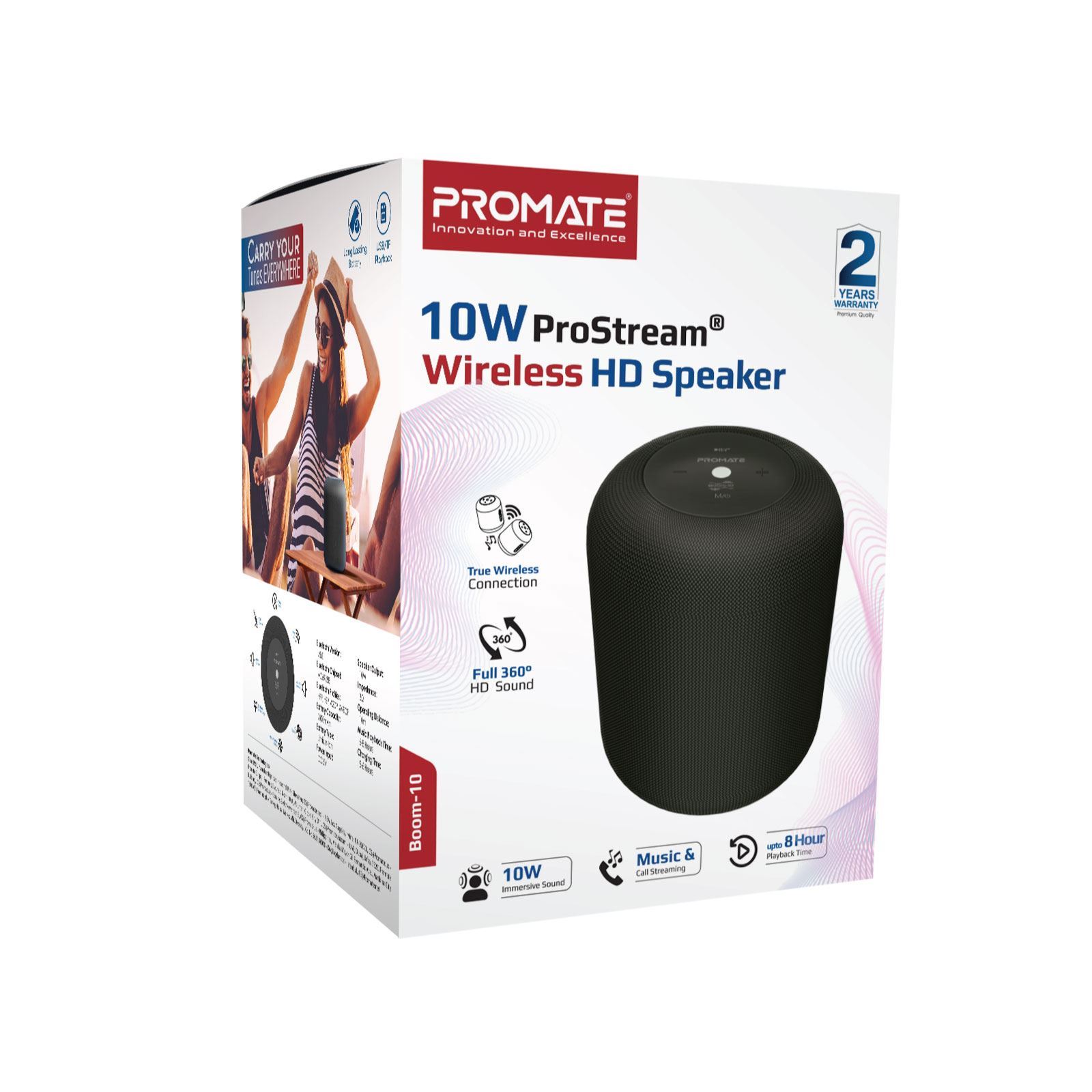 PROMATE BOOM 10 BLUETOOTH SPEAKER