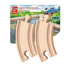 Hape Short Curved Tracks 4pc