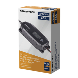 POWERTECH 7.5A 10 STAGE SMART CHARGER