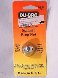 Du-Bro Chromed Brass Spinner Prop Nut, 6mm x 1, No.770