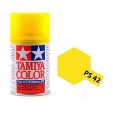 Tamiya Spray Paint Polycarbonate PS-42 Translucent Yellow