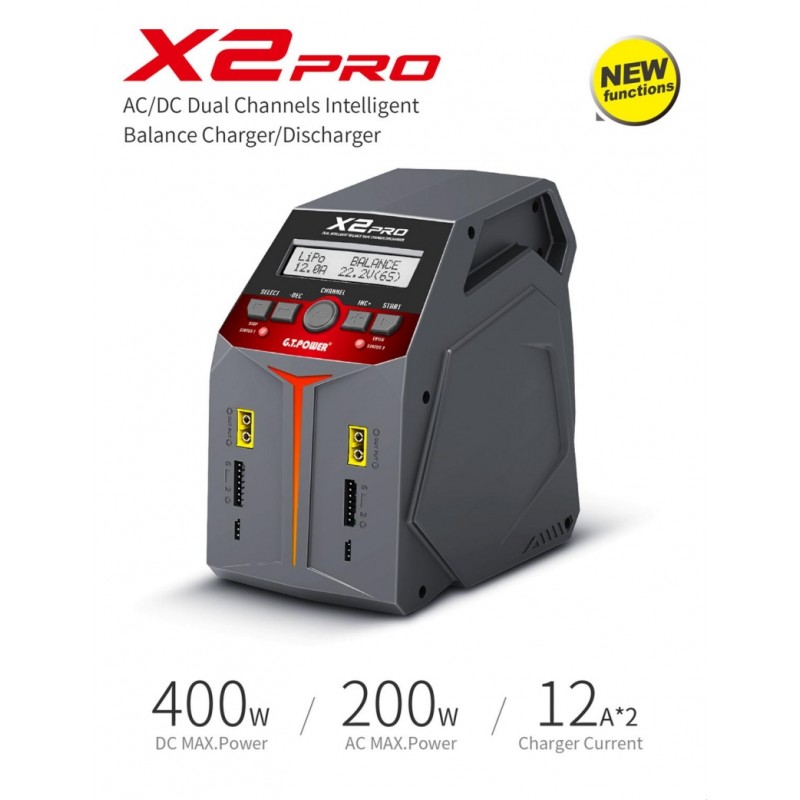 G.T.Power X2 Pro Dual Intelligent Balance Safe Charger/Discharger
