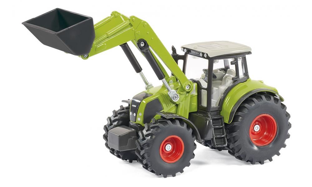 SIKU 1:50 CLAAS with Loader, Dolly & Trailer