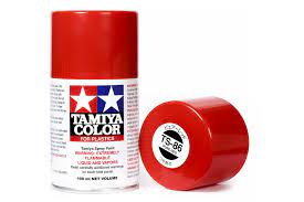 Tamiya Spray Paint  TS-86 Pure Red