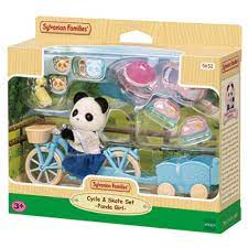 Sylvanian Family Cycle and Skate Set Panda Girl