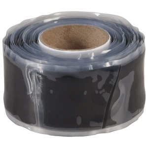 SILICON TAPE 25MM X 3M BLK SELF-FUSING