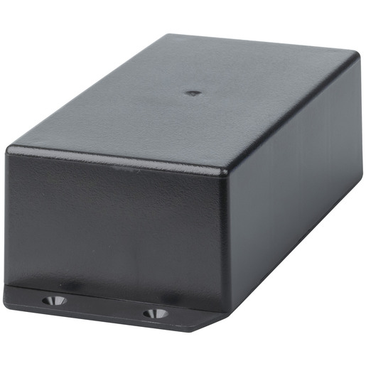 ENCL JIFFY UB3 BLK W/FLANGE 130X67X44MM