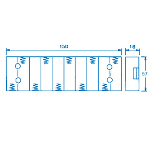 BATT HOLDER 10AA