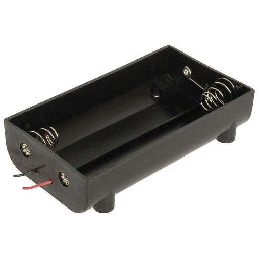 BATT HOLDER 4D BLK W/LEAD 150MM