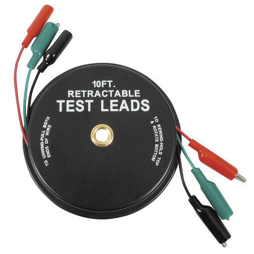TEST LEAD RETRACT RED/GRN/BLK 3MT