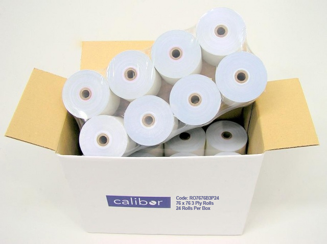 Kitchen Printer Rolls (76x76) 3 Ply Box of 24