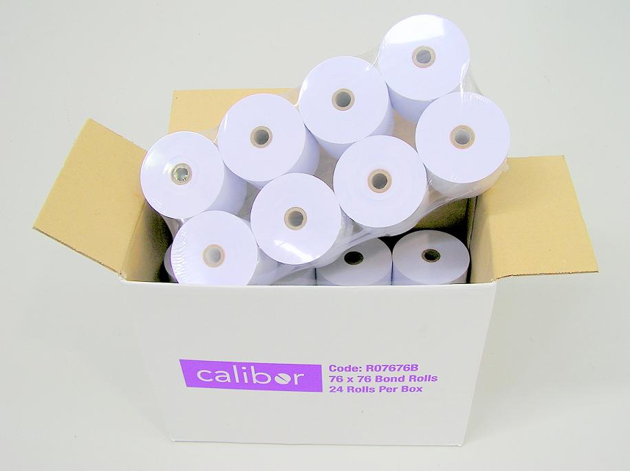 Kitchen Printer Rolls (76x76) 1 Ply Box of 24