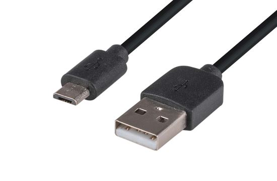 0.3M USB2.0 TYPE MICRO B MALE TO TYPE A