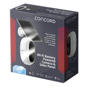 CONCORD WIFI BATTERY CAMERA WITH SOLAR PANEL