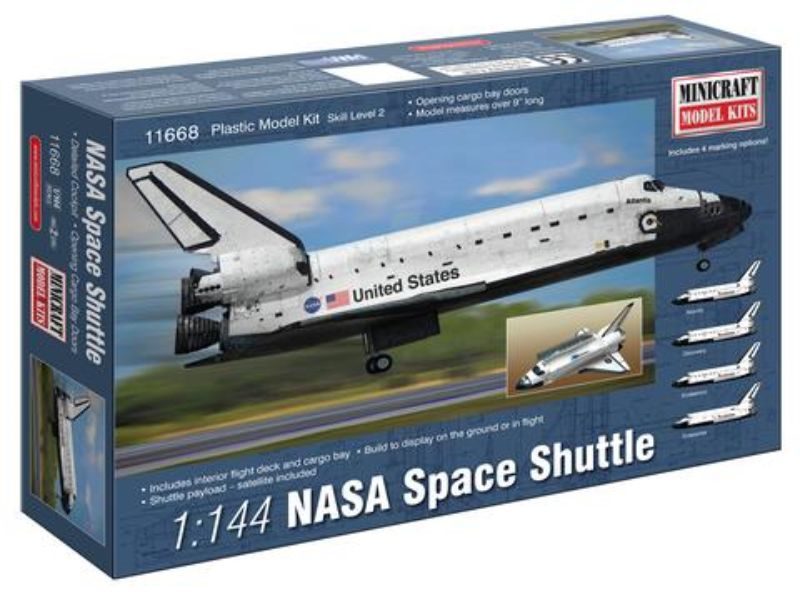 Minicraft Model Kits 1:144 NASA Space Shuttle