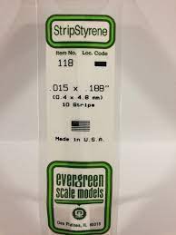 Evergreen Plastic Models #118 .4x4.8mm 10 strips