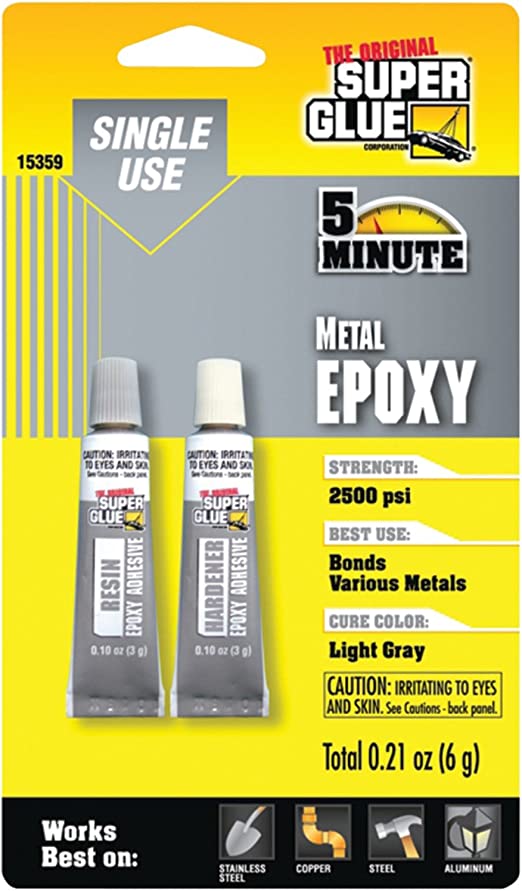 Superglue Metal Epoxy 5 Minute (6g)