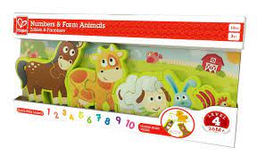 Hape Numbers and Farm Animals Puzzle