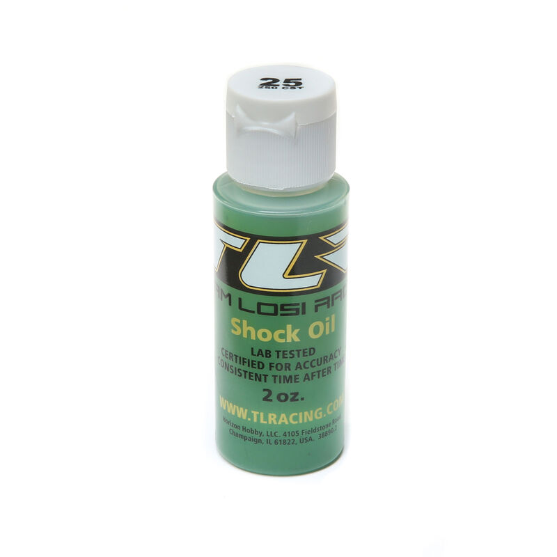 TLR Silicone Shock Oil, 25WT, 250CST, 2oz; TLR74004