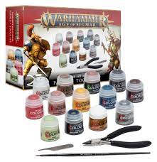 80-17 Warhammer Age of Sigmar  Paints + Tools Set