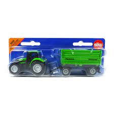 SIKU 1606 Deutz-Fahr with Fortuna 4 wheel trailer