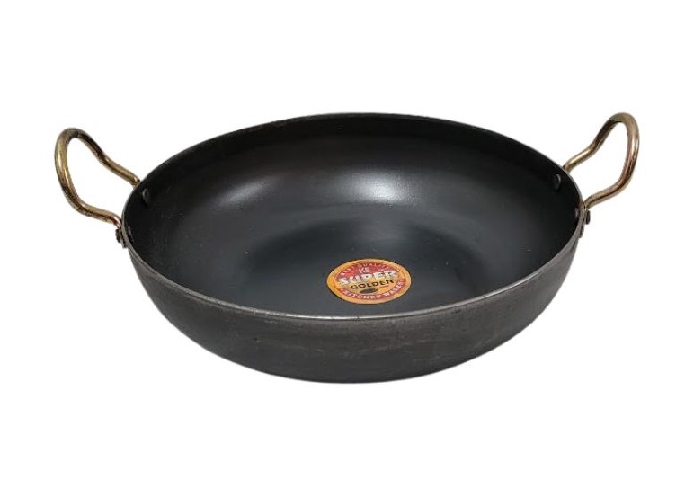 KM112 KARAHI IRON BLK METAL 12''